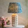 Lampka stołowa nocna ceramiczna abażurowa nowoczesna designerska dekoracyjna Bobble & Ikat 116392 ENDON 